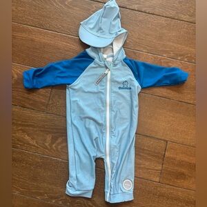 Bonverano One Piece Swimsuit with Hoodie Hat 18 months